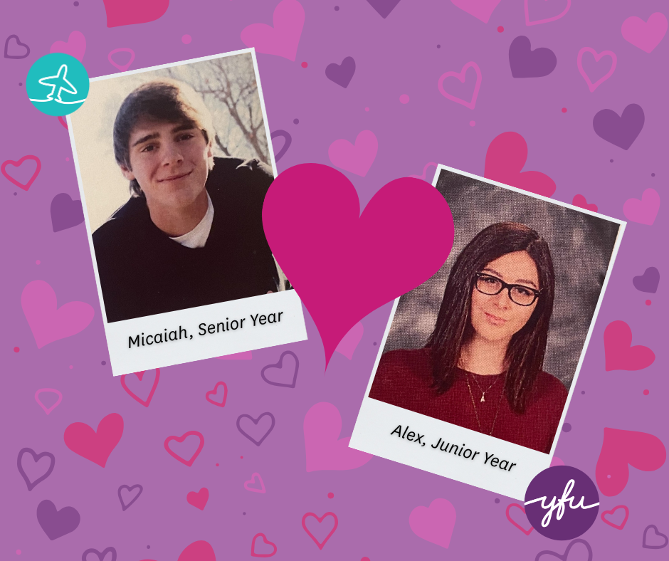 Throwback photos of Alex and Micaiah from high school